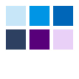 Pigment Arts Brush Pen 6-er Set Blue/Violet in der Gruppe Stifte / Künstlerstifte / Pinselstifte bei Pen Store (137612)