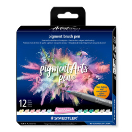 Pigment Arts Brush Pen 12-er Set Pastel in der Gruppe Stifte / Künstlerstifte / Pinselstifte bei Pen Store (137621)