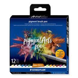 Pigment Arts Brush Pen 12-er Set Nature in der Gruppe Stifte / Künstlerstifte / Pinselstifte bei Pen Store (137622)