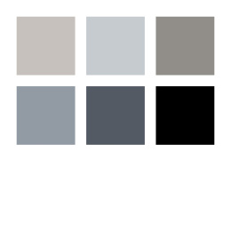 Pigment Arts Soft Brush Pen 6-er Set Grey in der Gruppe Stifte / Künstlerstifte / Pinselstifte bei Pen Store (137626)