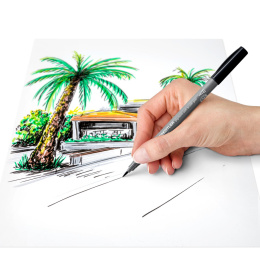 Pigment Arts Soft Brush Pen 6-er Set Grey in der Gruppe Stifte / Künstlerstifte / Pinselstifte bei Pen Store (137626)