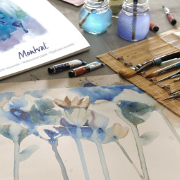 Montval Aquarellblock A6 CP 300g in der Gruppe Papier & Blöcke / Künstlerblöcke / Aquarellpapier bei Pen Store (137660)
