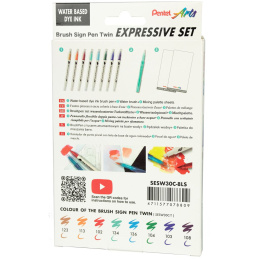 Brush Sign Pen Twin Expressive Set in der Gruppe Stifte / Künstlerstifte / Pinselstifte bei Pen Store (137668)
