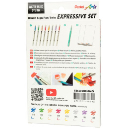 Brush Sign Pen Twin Expressive Set Manga in der Gruppe Stifte / Künstlerstifte / Pinselstifte bei Pen Store (137669)
