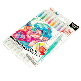 Brush Sign Pen Twin Expressive Set Manga in der Gruppe Stifte / Künstlerstifte / Pinselstifte bei Pen Store (137669)