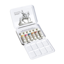 Akademie Aquarell Half Pans 6x5 ml in der Gruppe Künstlerbedarf / Künstlerfarben / Aquarell / Aquarellfarbe im Napf bei Pen Store (137809)