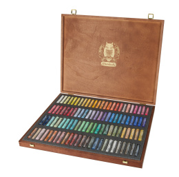 Soft Pastel Wooden Box 100er-Set in der Gruppe Künstlerbedarf / Buntstifte und Bleistifte / Pastellkreiden bei Pen Store (137811)