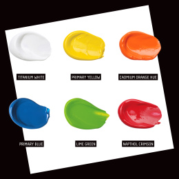 Acrylfarbe Basics Creator's Set 6x22 ml in der Gruppe Künstlerbedarf / Künstlerfarben / Acrylfarbe bei Pen Store (137828)
