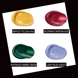 Acrylfarbe Basics Gem Theory Set 4 x 118 ml in der Gruppe Künstlerbedarf / Künstlerfarben / Acrylfarbe bei Pen Store (137832)
