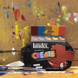 Acrylfarbe Pro Heavy Body Retro Luxe Set 5 x 22 ml in der Gruppe Künstlerbedarf / Künstlerfarben / Acrylfarbe bei Pen Store (137835)