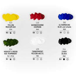 Acrylfarbe Soft Body Mixing Set 6x22 ml in der Gruppe Künstlerbedarf / Künstlerfarben / Acrylfarbe bei Pen Store (137837)