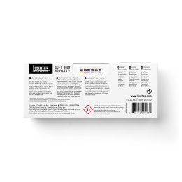 Acrylfarbe Soft Body Mixing Set 6x22 ml in der Gruppe Künstlerbedarf / Künstlerfarben / Acrylfarbe bei Pen Store (137837)