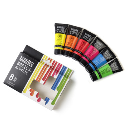 Acrylfarbe Fluorescent Set Tubes 6x22 ml in der Gruppe Künstlerbedarf / Künstlerfarben / Acrylfarbe bei Pen Store (137839)
