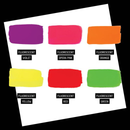 Gouachefarbe Fluorescent Set 6x59 ml in der Gruppe Künstlerbedarf / Künstlerfarben / Gouache bei Pen Store (137842)