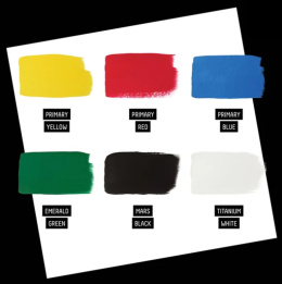 Gouachefarbe Primaries Set 6x59 ml in der Gruppe Künstlerbedarf / Künstlerfarben / Gouache bei Pen Store (137843)