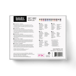 Acrylfarbe Soft Body Essentials Set 12x22 ml in der Gruppe Künstlerbedarf / Künstlerfarben / Acrylfarbe bei Pen Store (137845)