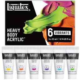 Acrylfarbe Heavy Body Vibrant Set 6x22 ml in der Gruppe Künstlerbedarf / Künstlerfarben / Acrylfarbe bei Pen Store (137846)
