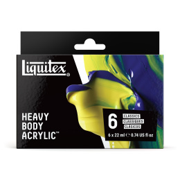 Acrylfarbe Heavy Body Colour Set 6x22 ml in der Gruppe Künstlerbedarf / Künstlerfarben / Acrylfarbe bei Pen Store (137847)
