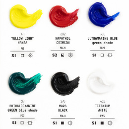 Acrylfarbe Heavy Body Colour Set 6x22 ml in der Gruppe Künstlerbedarf / Künstlerfarben / Acrylfarbe bei Pen Store (137847)