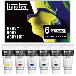 Acrylfarbe Heavy Body Colour Set 6x22 ml in der Gruppe Künstlerbedarf / Künstlerfarben / Acrylfarbe bei Pen Store (137847)