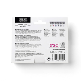 Acrylfarbe Heavy Body Colour Set 6x22 ml in der Gruppe Künstlerbedarf / Künstlerfarben / Acrylfarbe bei Pen Store (137847)