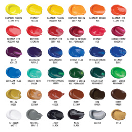 Acrylfarbe Basics Set 36x22 ml in der Gruppe Künstlerbedarf / Künstlerfarben / Acrylfarbe bei Pen Store (137848)