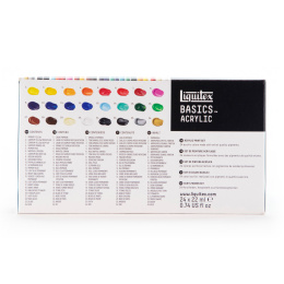 Acrylfarbe Basics Set 24x22 ml in der Gruppe Künstlerbedarf / Künstlerfarben / Acrylfarbe bei Pen Store (137849)