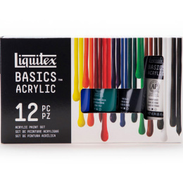 Acrylfarbe Basics Set 12x22 ml in der Gruppe Künstlerbedarf / Künstlerfarben / Acrylfarbe bei Pen Store (137850)