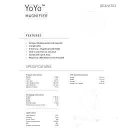 YoYo Magnifier Sky Blue in der Gruppe Basteln & Hobby / Hobbyzubehör / Beleuchtung bei Pen Store (137929)