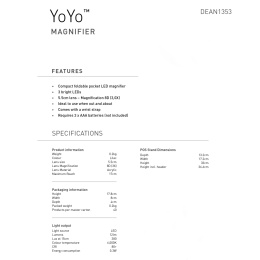 YoYo Magnifier Sky Blue in der Gruppe Basteln & Hobby / Hobbyzubehör / Beleuchtung bei Pen Store (137929)