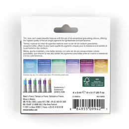 Professional Aquarellfarbe Tuben 5 ml Granualation 6er-Set in der Gruppe Künstlerbedarf / Künstlerfarben / Aquarell / Aquarellfarbe in der Tube bei Pen Store (138001)