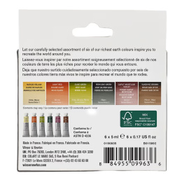 Professional Aquarellfarbe Tuben 5 ml Rich Earth  6er-Set in der Gruppe Künstlerbedarf / Künstlerfarben / Aquarell / Aquarellfarbe in der Tube bei Pen Store (138002)