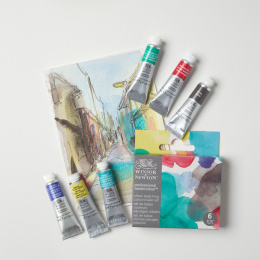 Professional Aquarellfarbe Tuben 5 ml Urban 6er-Set in der Gruppe Künstlerbedarf / Künstlerfarben / Aquarell / Aquarellfarbe in der Tube bei Pen Store (138005)
