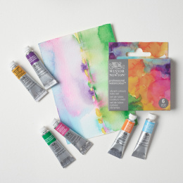 Professional Aquarellfarbe Tuben 5 ml Vibrant 6er-Set in der Gruppe Künstlerbedarf / Künstlerfarben / Aquarell / Aquarellfarbe in der Tube bei Pen Store (138007)