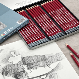 Cleos Fine Art Graphite 24er-Set in der Gruppe Künstlerbedarf / Buntstifte und Bleistifte / Grafit- und Bleistifte bei Pen Store (138023)