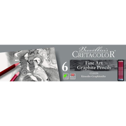 Cleos Fine Art Graphite 6er-Set in der Gruppe Stifte / Künstlerstifte / Skizzenstifte bei Pen Store (138024)