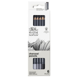 Studio Collection Skizzenstifte 6-teilig in der Gruppe Künstlerbedarf / Buntstifte und Bleistifte / Kohlestifte und Zeichenkohle bei Pen Store (138034)