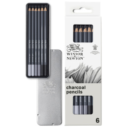 Studio Collection Skizzenstifte 6-teilig in der Gruppe Künstlerbedarf / Buntstifte und Bleistifte / Kohlestifte und Zeichenkohle bei Pen Store (138034)