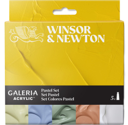 Galeria Acrylfarbe 5x60ml Pastel set in der Gruppe Künstlerbedarf / Künstlerfarben / Acrylfarbe bei Pen Store (138039)