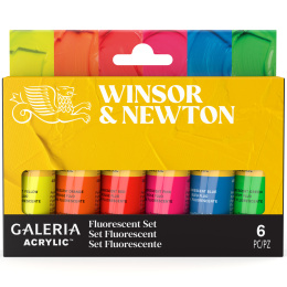 Galeria Acrylfarbe 6x20ml Fluo set in der Gruppe Künstlerbedarf / Künstlerfarben / Acrylfarbe bei Pen Store (138042)