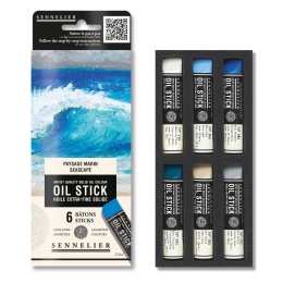 Oil Stick Mini 6er-Set Seascape in der Gruppe Künstlerbedarf / Buntstifte und Bleistifte / Ölkreiden bei Pen Store (138060)
