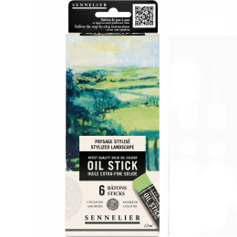 Oil Stick Mini 6er-Set Stylish landscape in der Gruppe Künstlerbedarf / Buntstifte und Bleistifte / Ölkreiden bei Pen Store (138061)