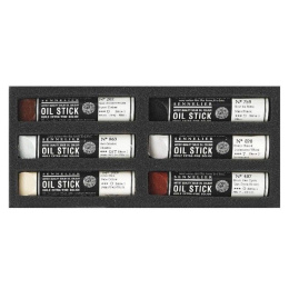Oil Stick Mini 6er-Set Tabby cat in der Gruppe Künstlerbedarf / Buntstifte und Bleistifte / Ölkreiden bei Pen Store (138062)