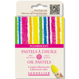 Ölpastell Fluorescent colors 5 ml 6er-Set in der Gruppe Künstlerbedarf / Künstlerfarben / Pastell / Ölpastell bei Pen Store (138063)