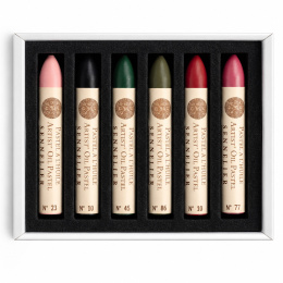 Ölpastell Rose in bloom 5 ml 6er-Set in der Gruppe Künstlerbedarf / Künstlerfarben / Pastell / Ölpastell bei Pen Store (138065)