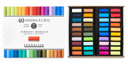 Softpastell 1/2 à l'écu 40er-Set in der Gruppe Künstlerbedarf / Buntstifte und Bleistifte / Pastellkreiden bei Pen Store (138070)