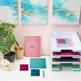 Schreibheft Pink 7,5x12 Liniert in der Gruppe Papier & Blöcke / Schreiben und Notizen / Notizblock und Notizhefte bei Pen Store (138102)