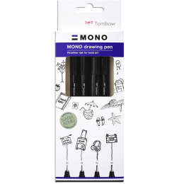 Fineliner MONO Drawing Fine 4er-Set in der Gruppe Stifte / Schreiben / Fineliner bei Pen Store (138132)