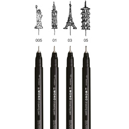 Fineliner MONO Drawing Bold 4er-Set in der Gruppe Stifte / Schreiben / Fineliner bei Pen Store (138133)