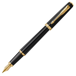 Meridian Matte Black/Chrome Füllfederhalter  in der Gruppe Stifte / Fine Writing / Füllfederhalter bei Pen Store (138295_r)